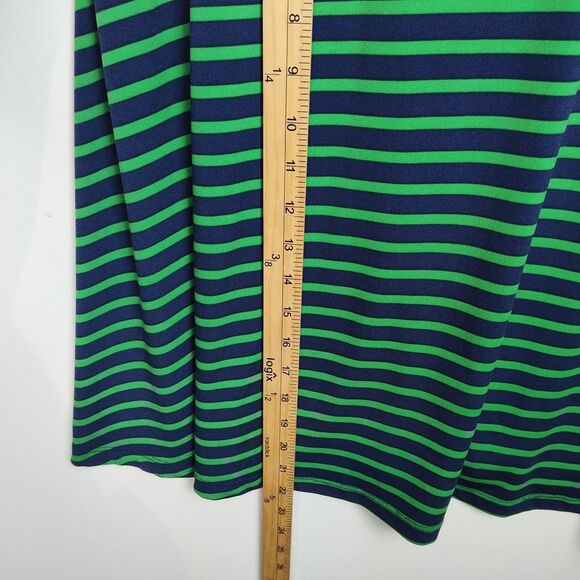 Liz Claiborne A-Line Sleeveless Dress Women's 18 Blue/Green Stripes Knee-Length - Picture 5 of 7